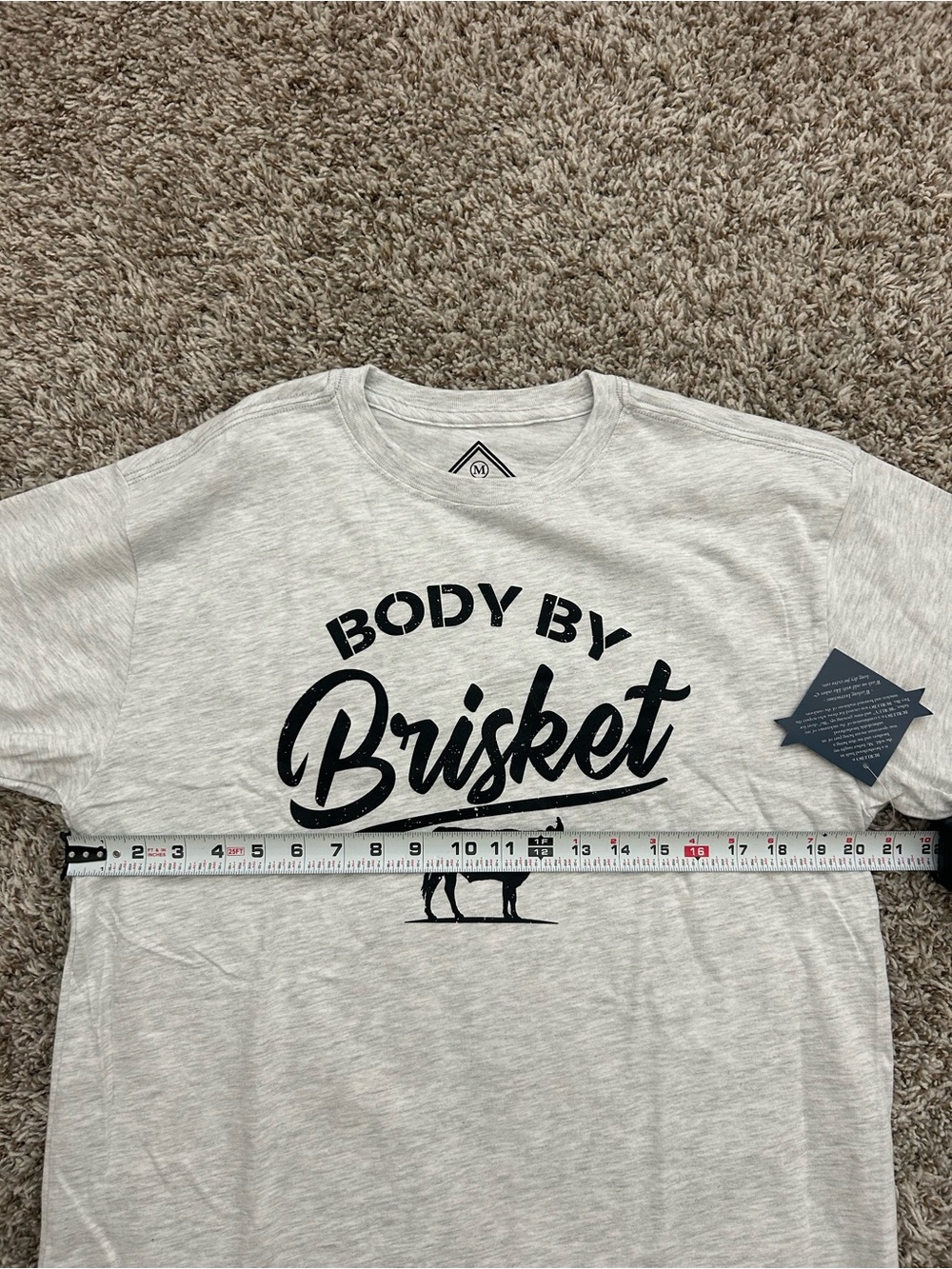 NEW Burlebo Tshirt Mens Medium Find Your Wild Short Sleeve Gray Body By Brisket - Picture 4 of 5